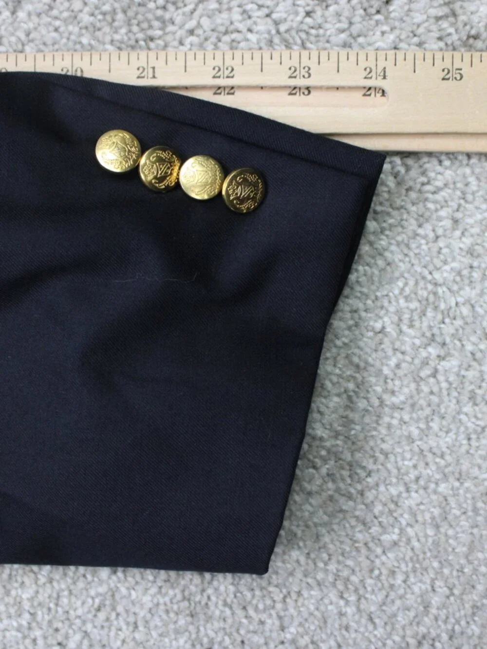 Jos. A. Bank Blazer Mens 50Regular Navy Blue Signature Double Breasted 100% Wool